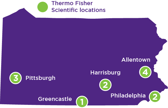 Thermo Fisher Scientific PA locations